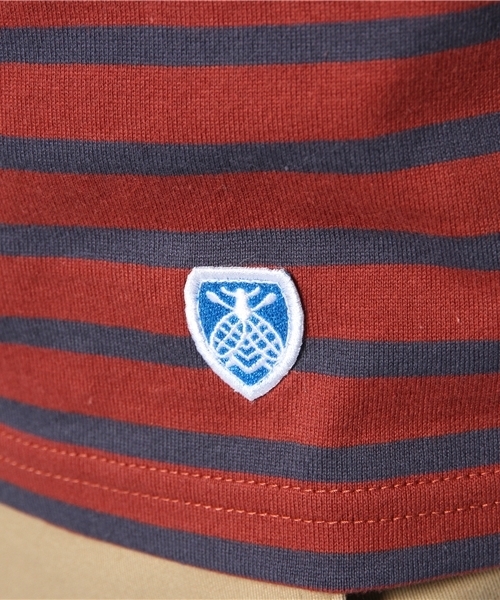 fennica Men's（フェニカメンズ）の「ORCIVAL / ボーダーバスクシャツ（Tシャツ/カットソー・メンズ・ホワイト/ワイン・3/4）」の4枚目の写真