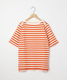 coen | セッケツボーダーボートネックTシャツ(Tシャツ/カットソー)