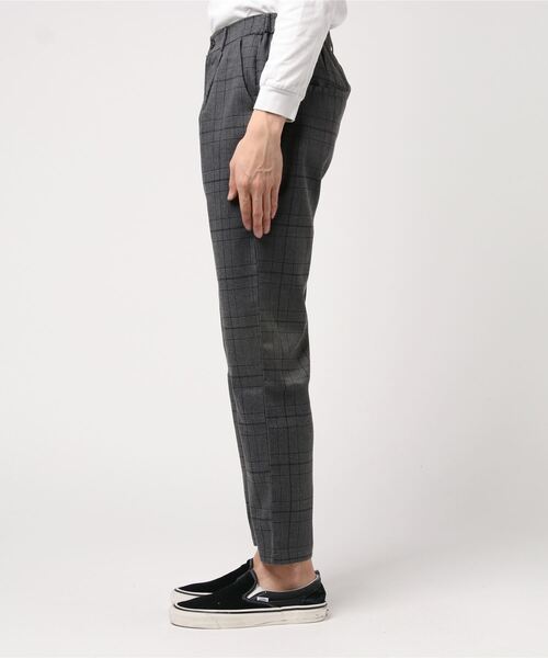 おしゃれスタ(オシャレスタ)の「グレンチェックテーパードパンツ(RE)(その他パンツ・メンズ・ブラック/グレー/ブラウン/グリーン/ワイン/ダークブラウン/ネイビー・M/L/XL)」の9枚目の写真