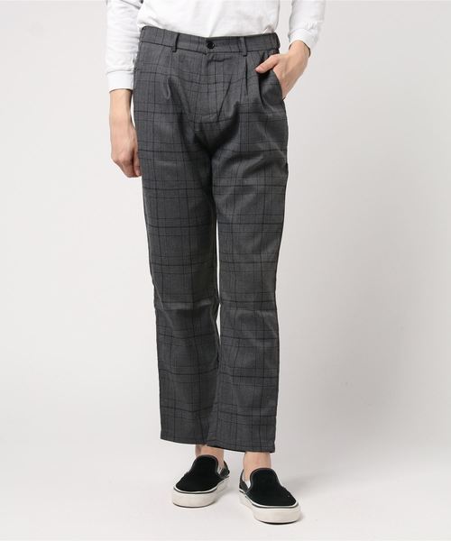 おしゃれスタ(オシャレスタ)の「グレンチェックテーパードパンツ(RE)(その他パンツ・メンズ・ブラック/グレー/ブラウン/グリーン/ワイン/ダークブラウン/ネイビー・M/L/XL)」の20枚目の写真