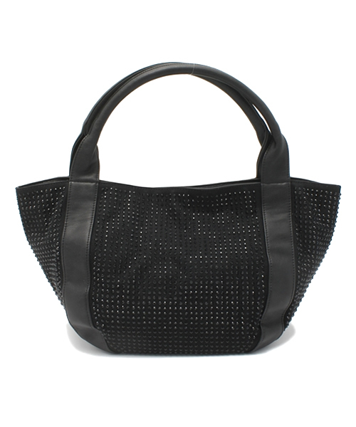 PLST（プラステ）の「ラインストーン付トートバッグ（トートバッグ・レディース・ブラック・FREE）」の3枚目の写真
