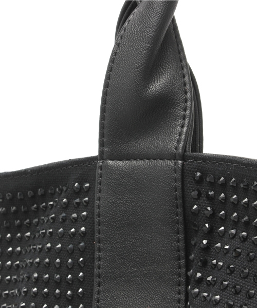 PLST（プラステ）の「ラインストーン付トートバッグ（トートバッグ・レディース・ブラック・FREE）」の5枚目の写真