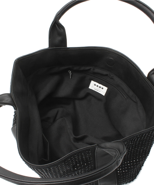 PLST（プラステ）の「ラインストーン付トートバッグ（トートバッグ・レディース・ブラック・FREE）」の6枚目の写真