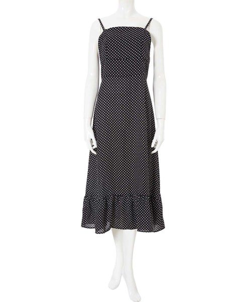 fifth(フィフス)の「バックシャンドットロングワンピース(ワンピース・レディース・ブラック・MEDIUM)」の5枚目の写真