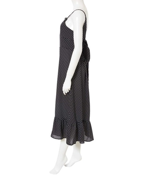 fifth(フィフス)の「バックシャンドットロングワンピース(ワンピース・レディース・ブラック・MEDIUM)」の6枚目の写真