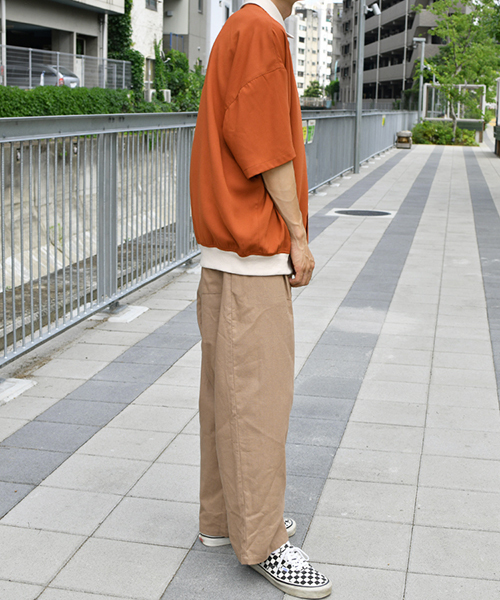 kutir（クティール）の「リネン１タックパンツセットアップ（その他パンツ・メンズ・ベージュ/オフホワイト・SMALL/MEDIUM）」の9枚目の写真