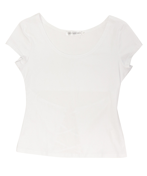 OSYAREVO(オシャレボ)の「バックオープンベーシックTシャツ(Tシャツ/カットソー・レディース・ブラック/ホワイト・SMALL/MEDIUM/LARGE)」の11枚目の写真