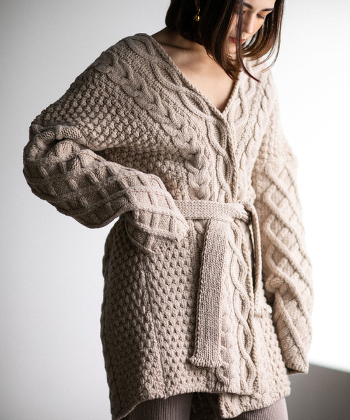SeeSew オーバーサイズケーブルニットカーディガン SeeSew オーバーサイズケーブルニットカーディガン - メルカリ