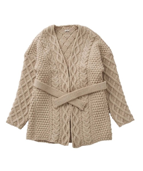 SEA（シー）の「オーバーサイズ ケーブル ニットカーディガン（その他