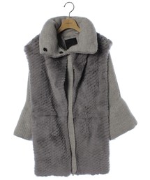 Sov.(DOUBLE  STANDARD  CLOTHING)�i�\�u�j�̌Ò��u�j�b�g�R�[�g�i���̑��A�E�^�[�j�v