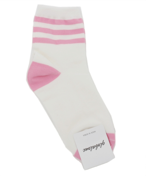 WEGO（ウィゴー）の「WEGO/ラインクルーソックス（ソックス/靴下・レディース・ホワイト/ブラック/ブルー/サックスブルー/パープル/ピンク/レッド・FREE）」の7枚目の写真