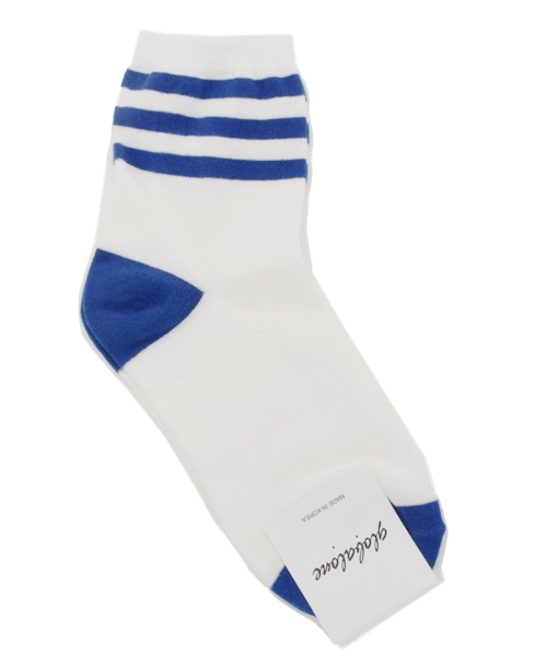 WEGO（ウィゴー）の「WEGO/ラインクルーソックス（ソックス/靴下・レディース・ホワイト/ブラック/ブルー/サックスブルー/パープル/ピンク/レッド・FREE）」の5枚目の写真