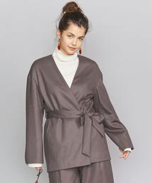 BEAUTY&YOUTH UNITED ARROWS | BY スムースカラーレスベルトジャケットо(ノーカラージャケット)