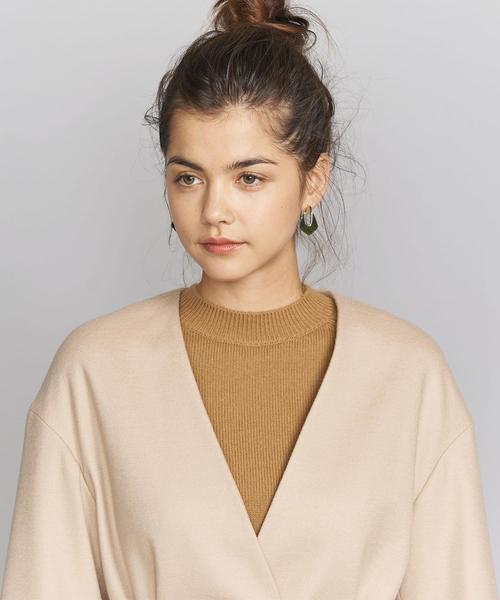 BEAUTY&YOUTH UNITED ARROWS（ビューティーアンドユースユナイテッドアローズ）の「BY スムースカラーレスベルトジャケットо（ノーカラージャケット・レディース・ベージュ/モカ・MEDIUM/SMALL）」の15枚目の写真