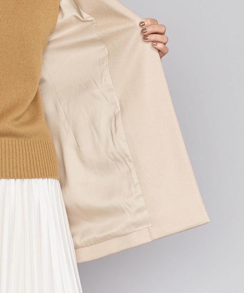 BEAUTY&YOUTH UNITED ARROWS（ビューティーアンドユースユナイテッドアローズ）の「BY スムースカラーレスベルトジャケットо（ノーカラージャケット・レディース・ベージュ/モカ・MEDIUM/SMALL）」の12枚目の写真