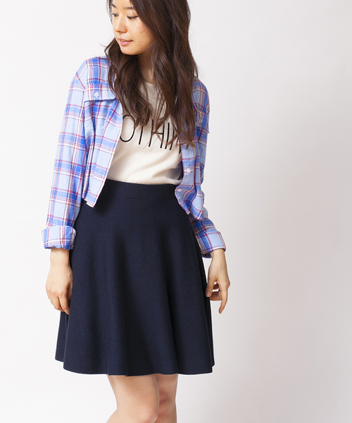 WEGO(ウィゴー)の「WEGO/ニットサーキュラースカート(スカート・レディース・アイボリー/ブラック/ダークグリーン/ネイビー/ワイン/杢グレー/サックスブルー/ブルー系その他/ライトピンク・FREE)」の5枚目の写真