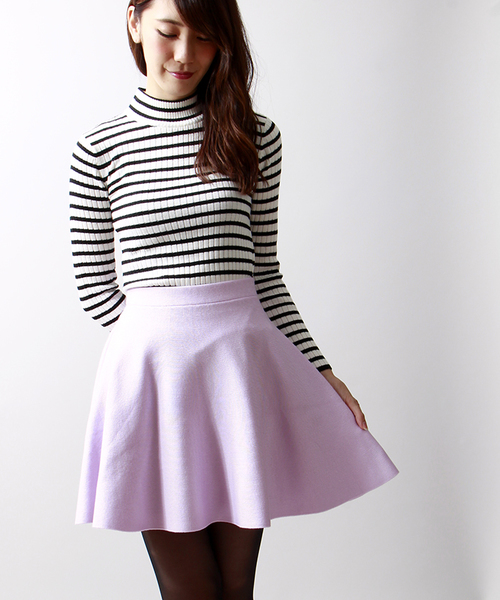 WEGO(ウィゴー)の「WEGO/ニットサーキュラースカート(スカート・レディース・アイボリー/ブラック/ダークグリーン/ネイビー/ワイン/杢グレー/サックスブルー/ブルー系その他/ライトピンク・FREE)」の8枚目の写真