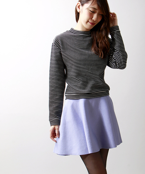 WEGO(ウィゴー)の「WEGO/ニットサーキュラースカート(スカート・レディース・アイボリー/ブラック/ダークグリーン/ネイビー/ワイン/杢グレー/サックスブルー/ブルー系その他/ライトピンク・FREE)」の6枚目の写真