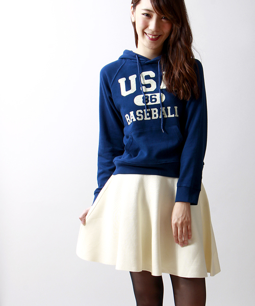 WEGO(ウィゴー)の「WEGO/ニットサーキュラースカート(スカート・レディース・アイボリー/ブラック/ダークグリーン/ネイビー/ワイン/杢グレー/サックスブルー/ブルー系その他/ライトピンク・FREE)」の2枚目の写真