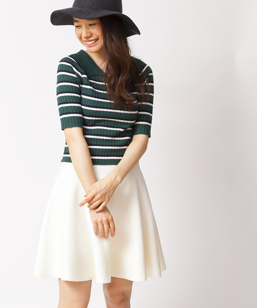 WEGO(ウィゴー)の「WEGO/ニットサーキュラースカート(スカート・レディース・アイボリー/ブラック/ダークグリーン/ネイビー/ワイン/杢グレー/サックスブルー/ブルー系その他/ライトピンク・FREE)」の18枚目の写真