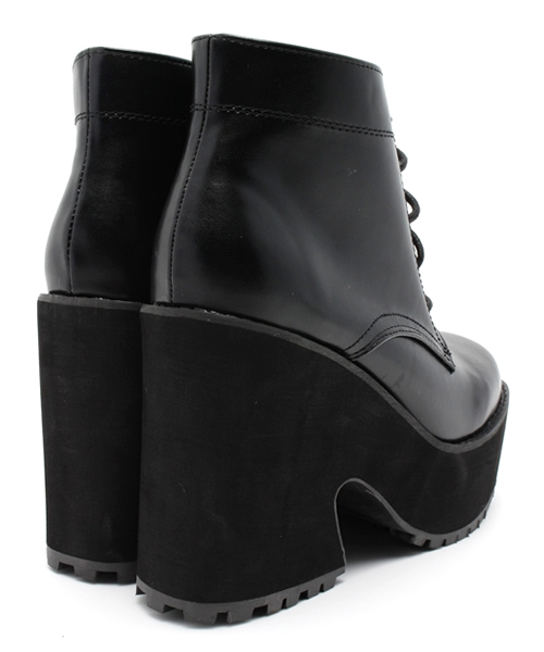 WEGO（ウィゴー）の「WEGO/厚底ヒールブーツ（ブーツ・レディース・ブラック/ブラウン・23.5/24.5）」の6枚目の写真