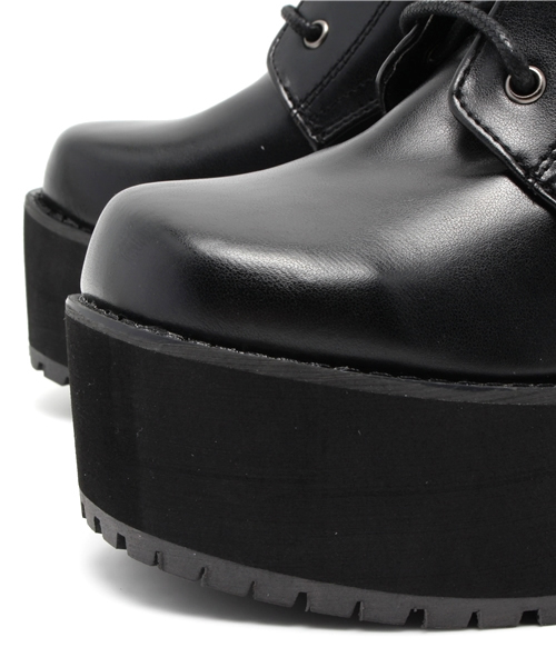 WEGO（ウィゴー）の「WEGO/厚底ヒールブーツ（ブーツ・レディース・ブラック/ブラウン・23.5/24.5）」の8枚目の写真