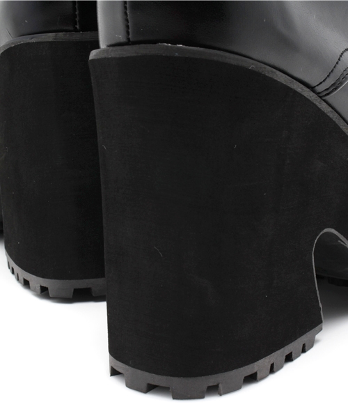 WEGO（ウィゴー）の「WEGO/厚底ヒールブーツ（ブーツ・レディース・ブラック/ブラウン・23.5/24.5）」の10枚目の写真