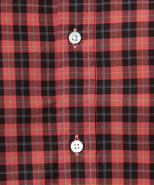 UNITED ARROWS（ユナイテッドアローズ）の「UAB タータンチェック　ワイドカラーシャツ ◆（シャツ/ブラウス・メンズ・レッド/ネイビー・SMALL/X-SMALL/X-LARGE/LARGE/MEDIUM）」の4枚目の写真