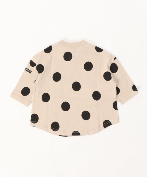 RUGGEDWORKS（ラゲッドワークス）の「キッズユニセックス大水ドロップショルダー天竺長袖Tシャツ（Tシャツ/カットソー・キッズ・ホワイト/ベージュ/ネイビー・80ｃｍ/110cm/100cm/120cm/130cm/140cm/90㎝）」の4枚目の写真