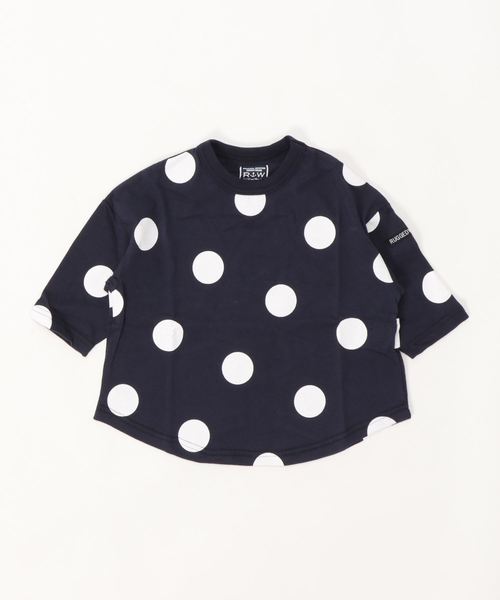 RUGGEDWORKS（ラゲッドワークス）の「キッズユニセックス大水ドロップショルダー天竺長袖Tシャツ（Tシャツ/カットソー・キッズ・ホワイト/ベージュ/ネイビー・80ｃｍ/110cm/100cm/120cm/130cm/140cm/90㎝）」の7枚目の写真