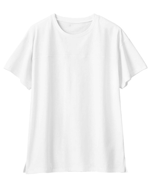 GeeRA（ジーラ）の「綿100％フットボールＴシャツ（Tシャツ/カットソー・レディース・モカ/パープル/ブラック/オフホワイト/ネイビー/カーキ・MEDIUM/LARGE/X-LARGE/XX-LARGE/SMALL）」の21枚目の写真