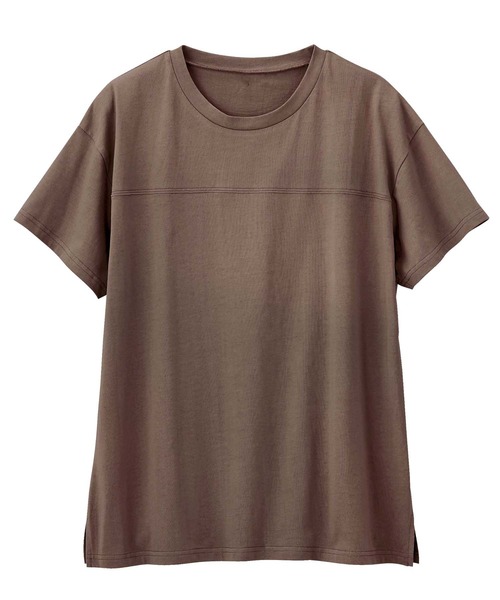 GeeRA（ジーラ）の「綿100％フットボールＴシャツ（Tシャツ/カットソー・レディース・モカ/パープル/ブラック/オフホワイト/ネイビー/カーキ・MEDIUM/LARGE/X-LARGE/XX-LARGE/SMALL）」の22枚目の写真