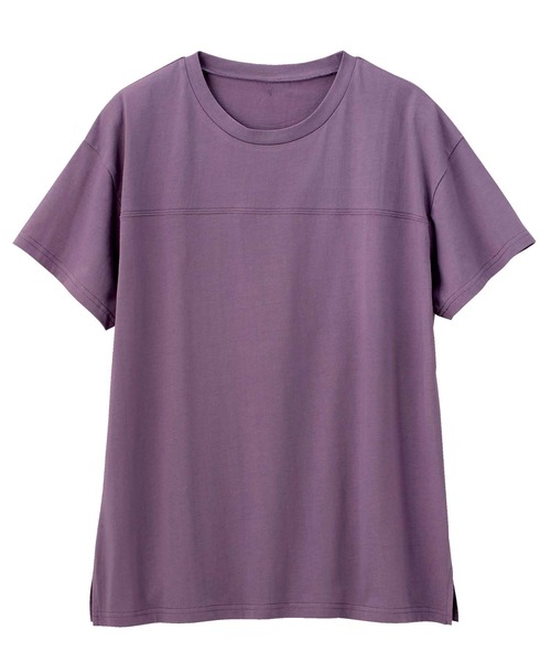 GeeRA（ジーラ）の「綿100％フットボールＴシャツ（Tシャツ/カットソー・レディース・モカ/パープル/ブラック/オフホワイト/ネイビー/カーキ・MEDIUM/LARGE/X-LARGE/XX-LARGE/SMALL）」の19枚目の写真