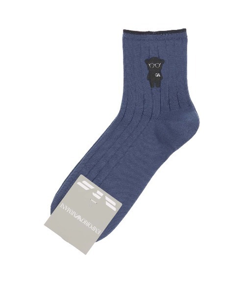 EMPORIO ARMANI メンズ マンガベア ショートリブソックス 02322386