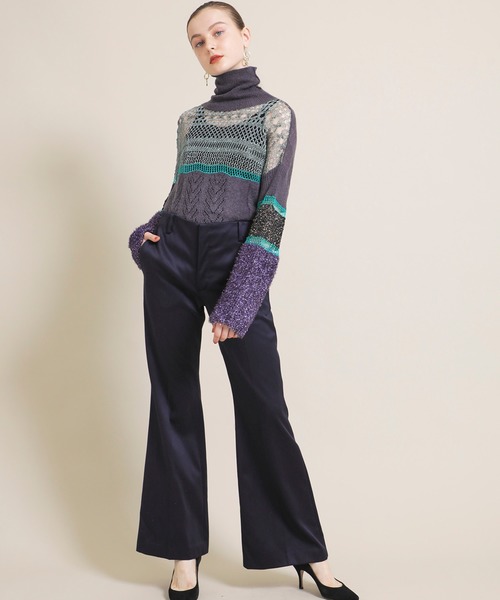 RITO（リト）の「【RITO（リト）】センタープレスボトムカットパンツ（その他パンツ・レディース・ネイビー/ベージュ・38/36）」の13枚目の写真