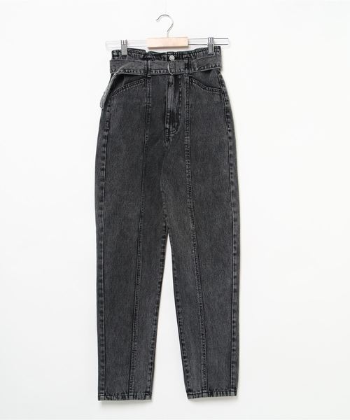 WEGO（ウィゴー）の「WEGO/ケミカルハイウエストマムパンツ（デニムパンツ・レディース・ブラック系その他/コバルトブルー・FREE）」の5枚目の写真