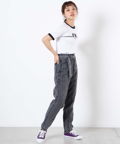 WEGO（ウィゴー）の「WEGO/ケミカルハイウエストマムパンツ（デニムパンツ・レディース・ブラック系その他/コバルトブルー・FREE）」の16枚目の写真