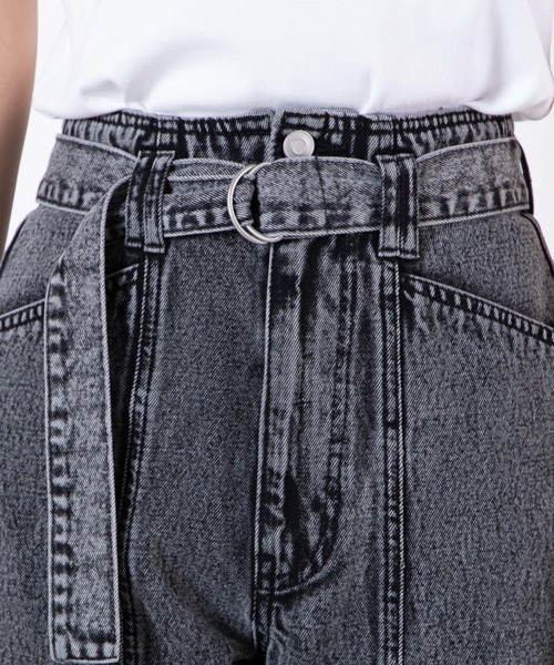 WEGO（ウィゴー）の「WEGO/ケミカルハイウエストマムパンツ（デニムパンツ・レディース・ブラック系その他/コバルトブルー・FREE）」の6枚目の写真