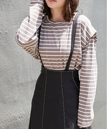 OLIVE des OLIVE | ボーダーBIGTシャツ(Tシャツ/カットソー)