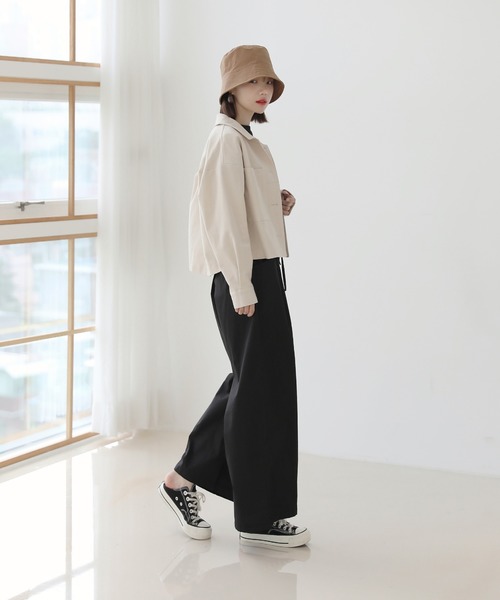 by muni:r（バイ ムニール）の「カジュアルモード　ベーシック バケットハット（ハット・レディース・ブラック/ブラウン/ライトパープル・ONE SIZE）」の17枚目の写真