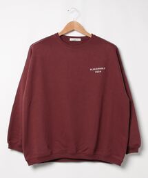 Samansa Mos2 blue | バックロゴスウェット(スウェット)