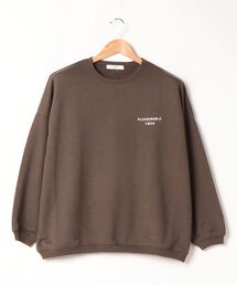Samansa Mos2 blue | バックロゴスウェット(スウェット)