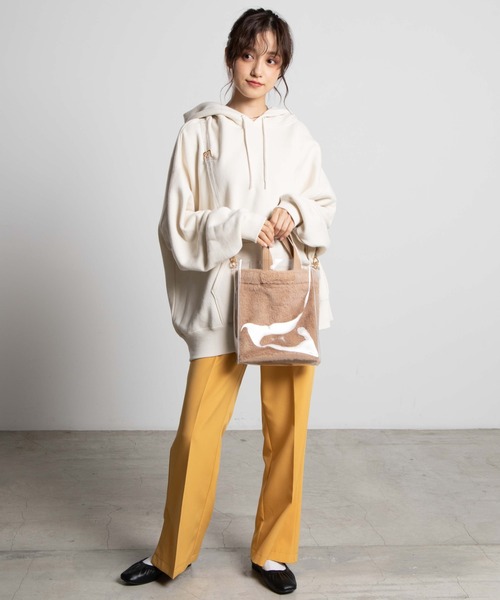 WEGO(ウィゴー)の「WEGO/マルチ巾着クリアショルダーバッグ(ショルダーバッグ・レディース・ベージュ/その他1・FREE)」の3枚目の写真