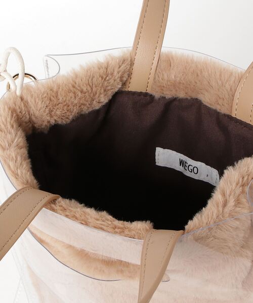 WEGO(ウィゴー)の「WEGO/マルチ巾着クリアショルダーバッグ(ショルダーバッグ・レディース・ベージュ/その他1・FREE)」の18枚目の写真