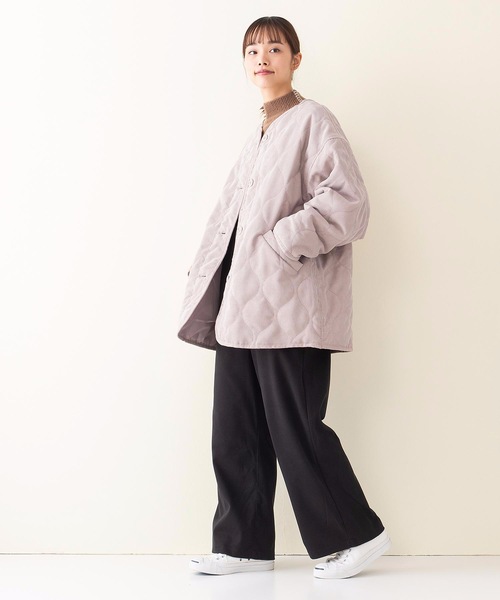 キルトノーカラー コーデュロイジャケット ウェーブキルティングジャケット Outdoor Products Apparel アウトドアプロダクツ Outdoor Products 公式通販サイト