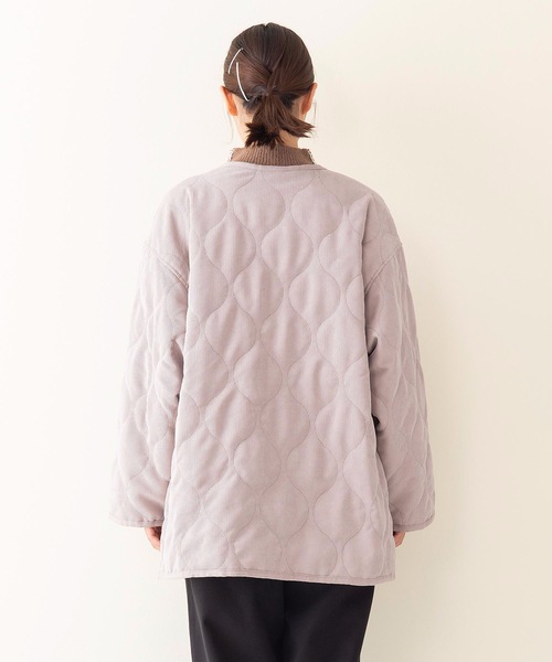 キルトノーカラー コーデュロイジャケット ウェーブキルティングジャケット Outdoor Products Apparel アウトドアプロダクツ Outdoor Products 公式通販サイト