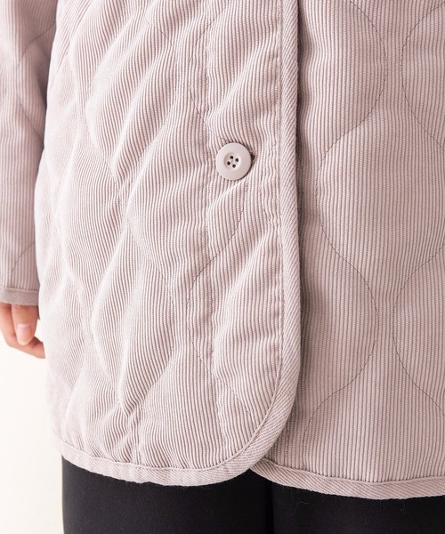 キルトノーカラー コーデュロイジャケット ウェーブキルティングジャケット Outdoor Products Apparel アウトドアプロダクツ Outdoor Products 公式通販サイト