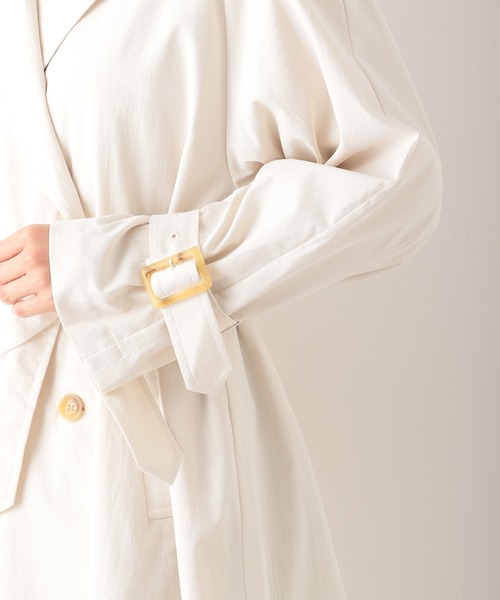 LEPSIM（レプシィム）の「ロングテーラードコート　924791（トレンチコート・レディース・ベージュ/アイボリー/ミント・FREE）」の12枚目の写真