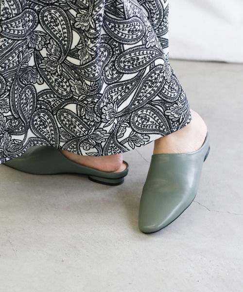 select MOCA(セレクトモカ)の「2021 SS シンプルデザインニュアンスバブーシュ(その他シューズ・レディース・ブラック/カーキ/アイボリー・SMALL/MEDIUM/LARGE)」の12枚目の写真