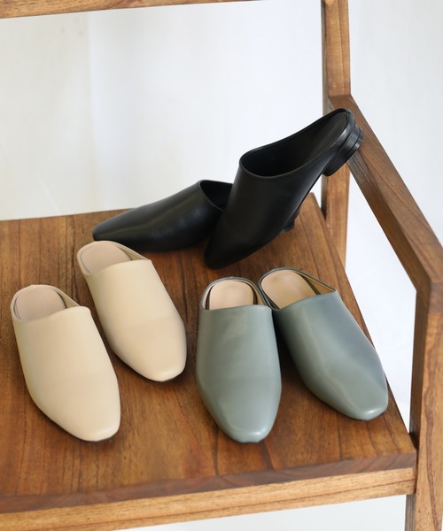 select MOCA(セレクトモカ)の「2021 SS シンプルデザインニュアンスバブーシュ(その他シューズ・レディース・ブラック/カーキ/アイボリー・SMALL/MEDIUM/LARGE)」の7枚目の写真